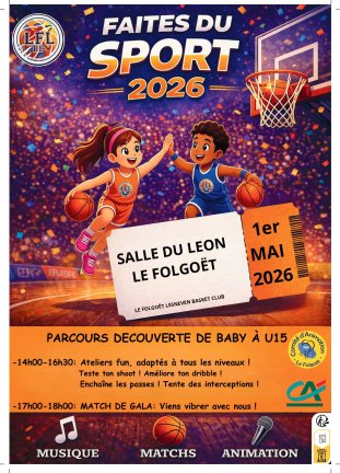 🏀 Le LFL BC en fête : Venez nombreux le 1er mai !